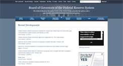 Desktop Screenshot of federalreserve.gov
