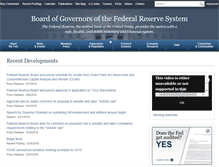 Tablet Screenshot of federalreserve.gov